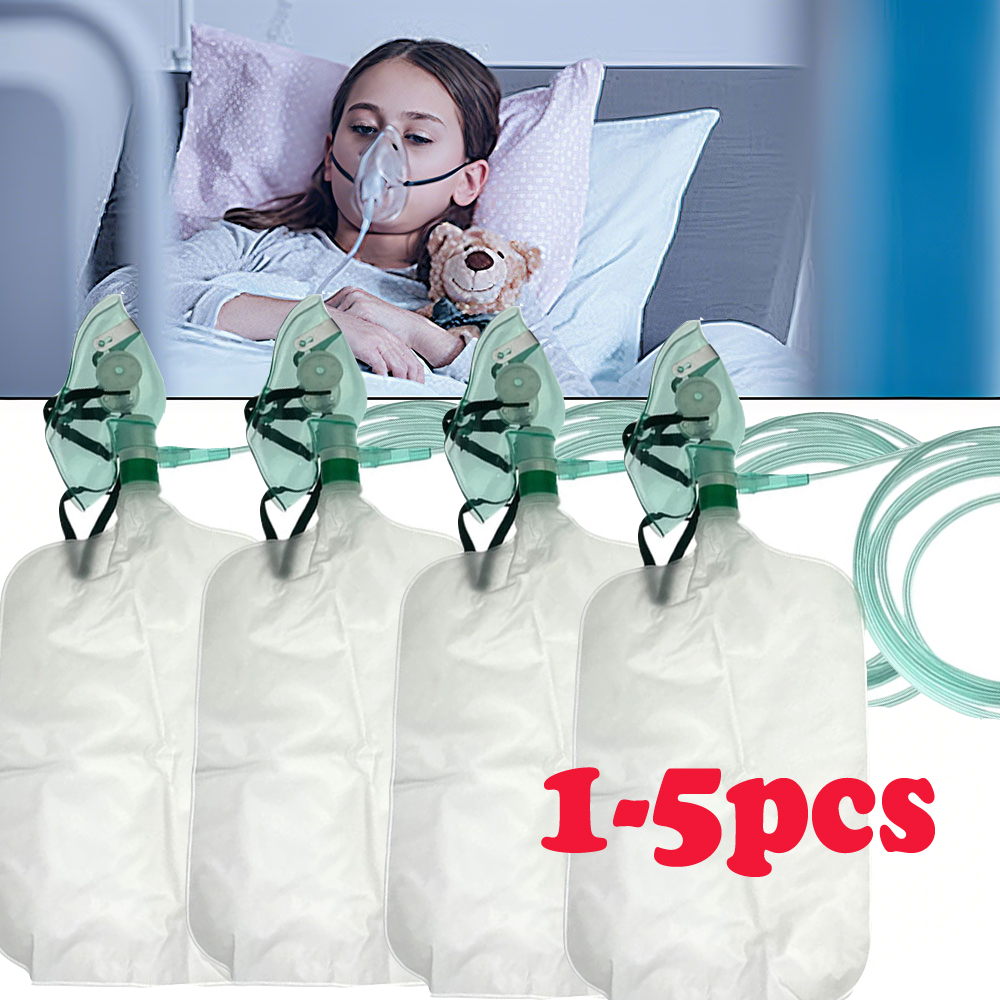 Oxygen Mask Reservoir Bag Adult - 1-5 Buah Masker Oksigen Non-reather Dewasa