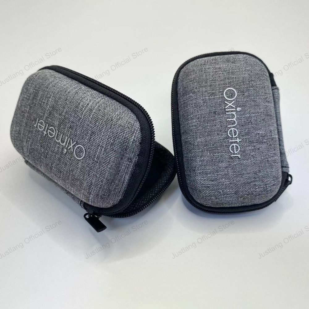 Oxygen Saturation Monitor Fingertip - JUSTLANG Kotak Organizer Oksimeter Diperkuat untuk