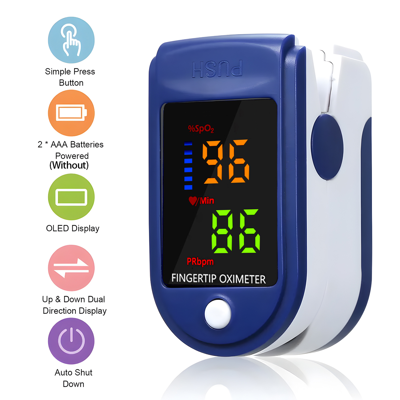 Oksimeter Pulsa Ujung Jari TFT - Oxygen Saturation Monitor Fingertip ulasan dan harga