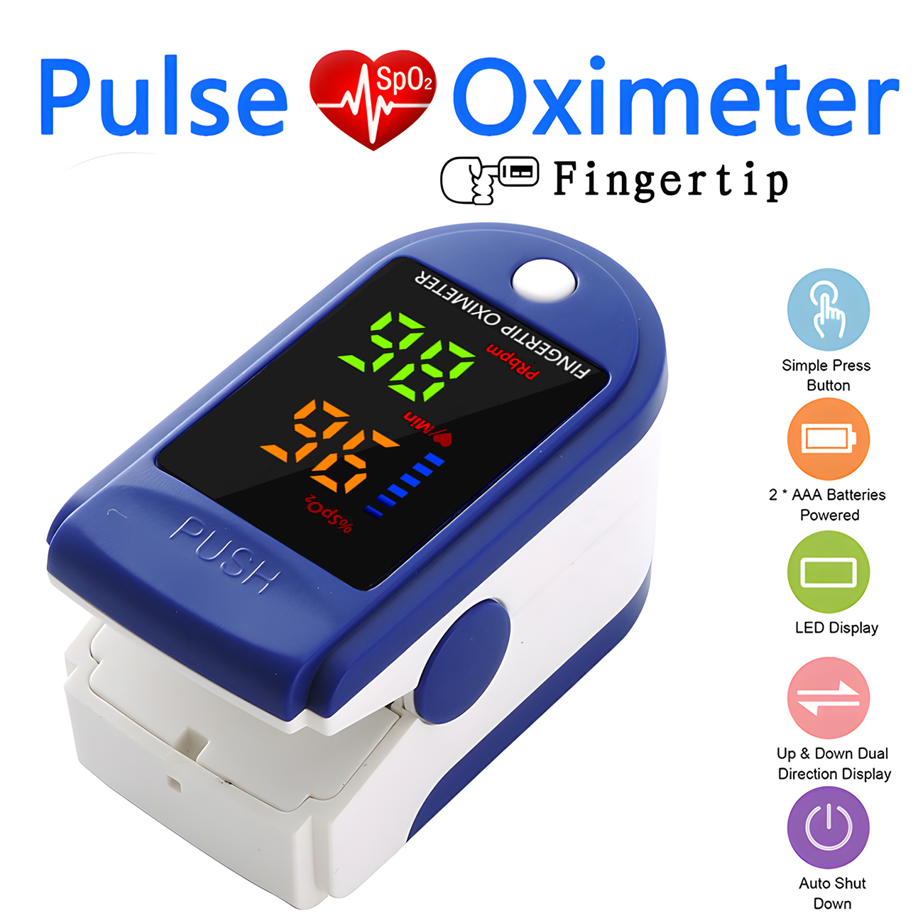 Oksimeter Denyut Jari Digital  - Oxygen Saturation Monitor Fingertip ulasan dan harga