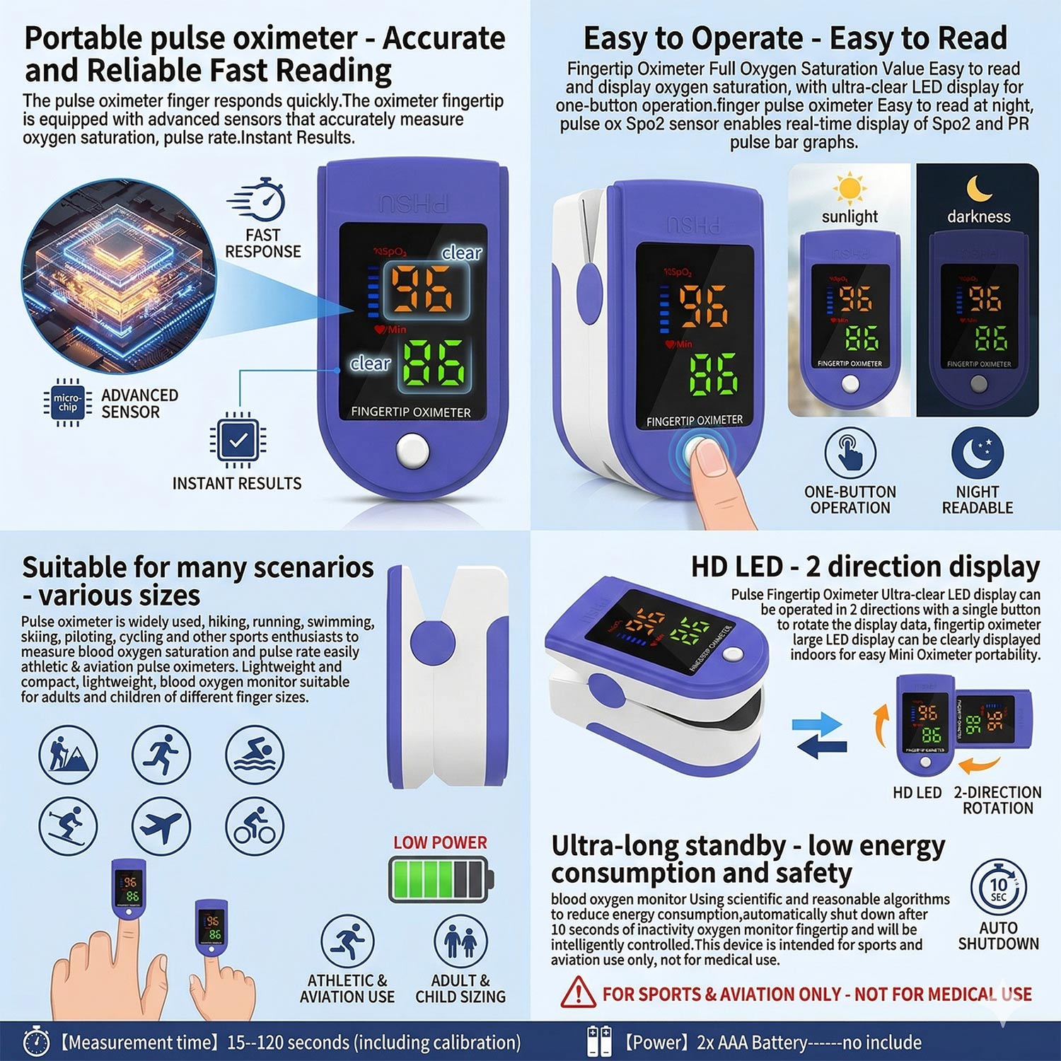 Oksimeter Portabel Monitor Sat - Oxygen Saturation Monitor Fingertip ulasan dan harga
