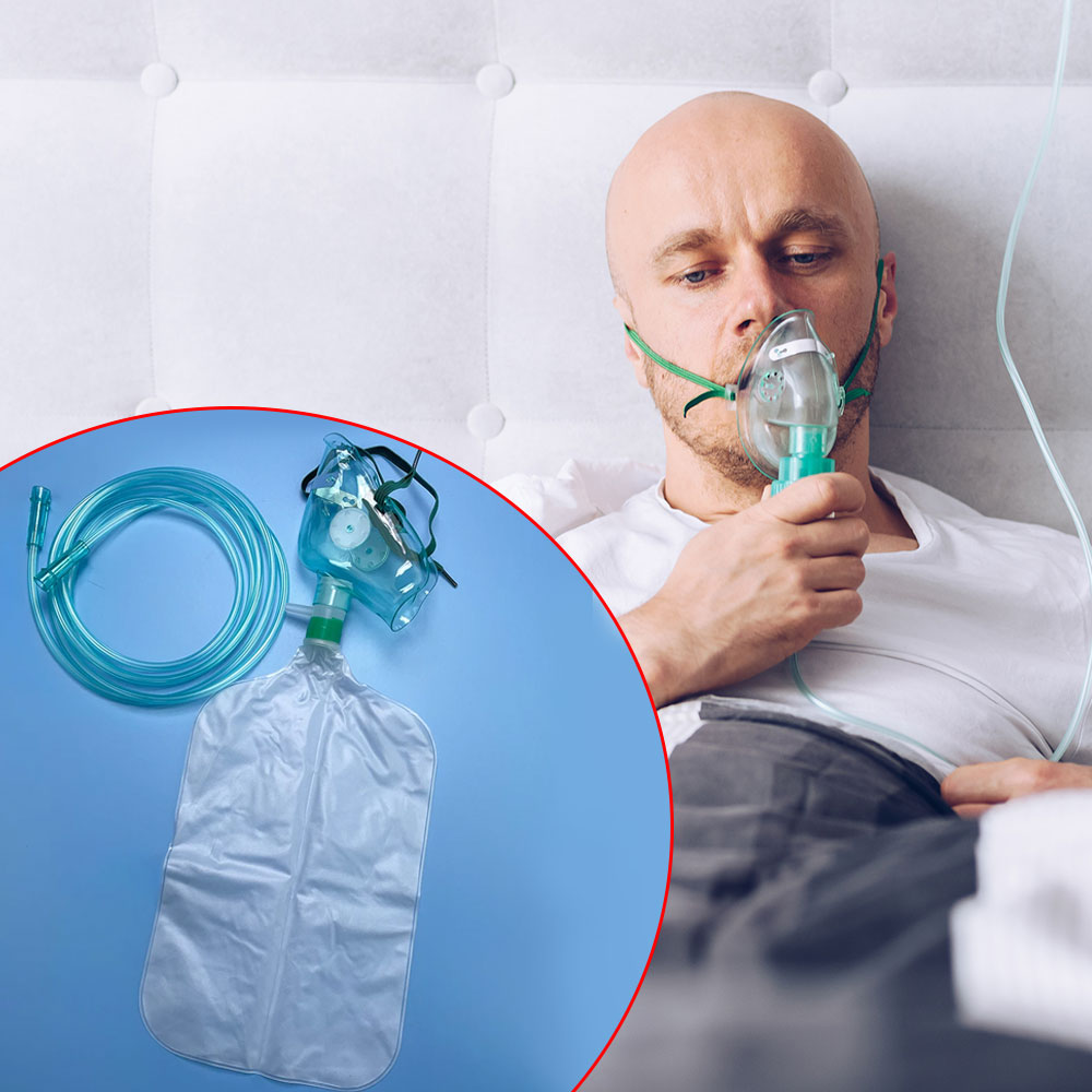 1-5 Buah Masker Oksigen Non-re - Oxygen Mask Reservoir Bag Adult ulasan dan harga