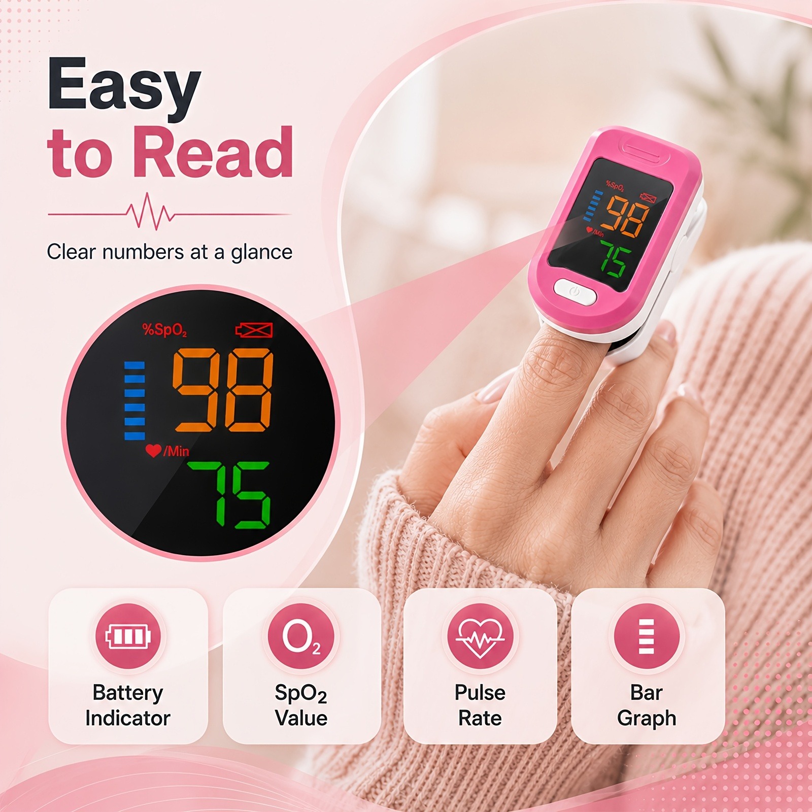Monitor SpO2 Oksimeter Nadi Uj - Oxygen Saturation Monitor Fingertip ulasan dan harga