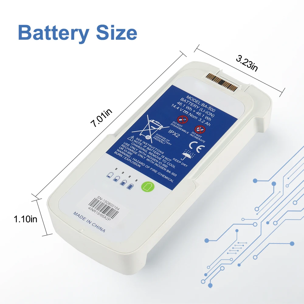 Penggantian Baterai BA-500 8-S - Portable Oxygen Concentrator Battery ulasan dan harga