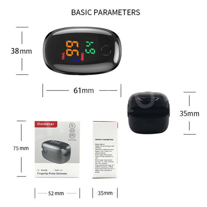 Oksimeter ujung jari Digital,  - Oxygen Saturation Monitor Fingertip ulasan dan harga
