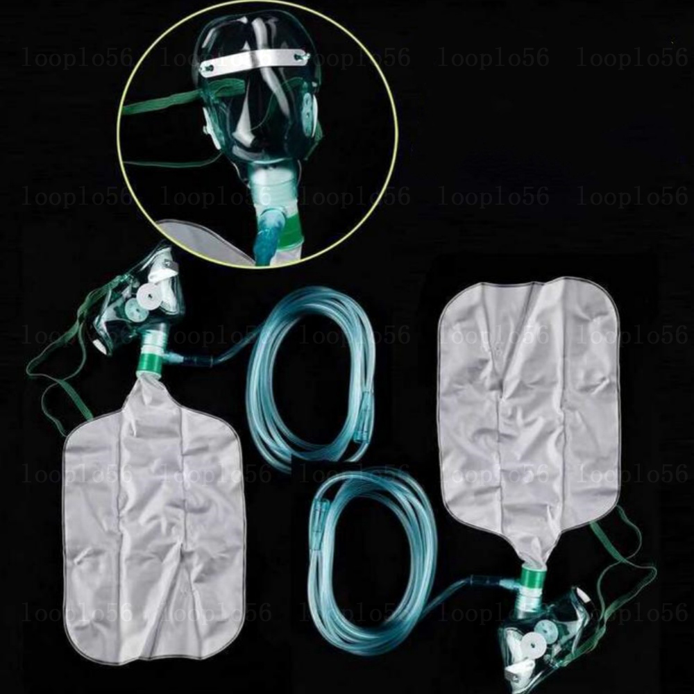 1-20Pcs Masker Wajah Oksigen K - Oxygen Mask Reservoir Bag Adult ulasan dan harga
